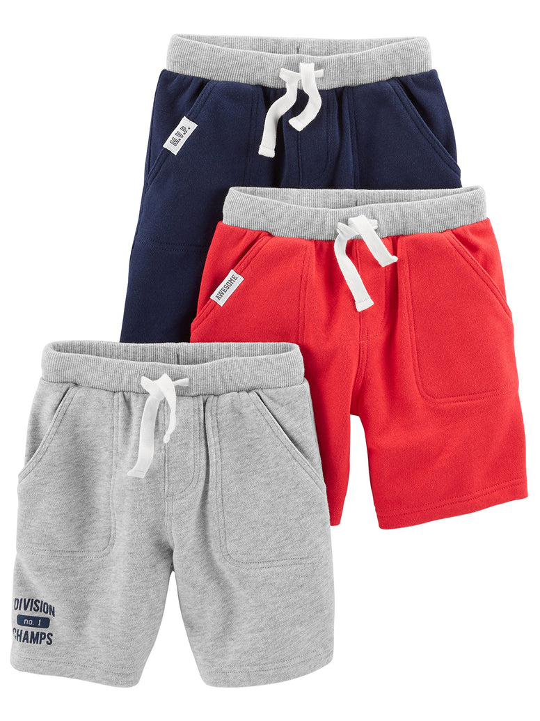 Simple Joys by Carter's Toddlers and Baby Boys' Knit Shorts, Multipacks