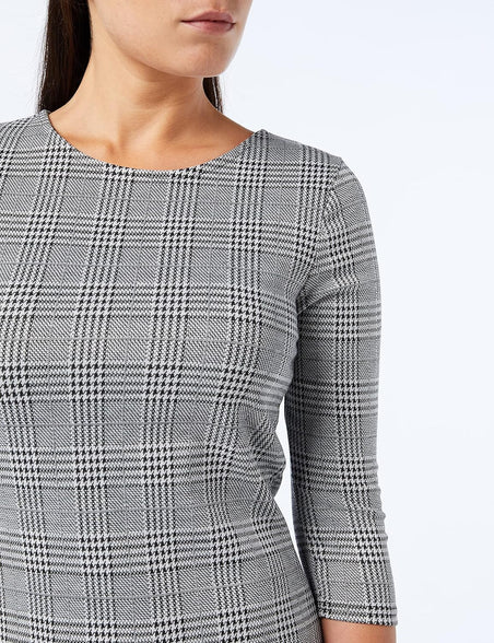 Only Women's ONLBRILLIANT 3/4 CHECK DRESS NOOS Dress