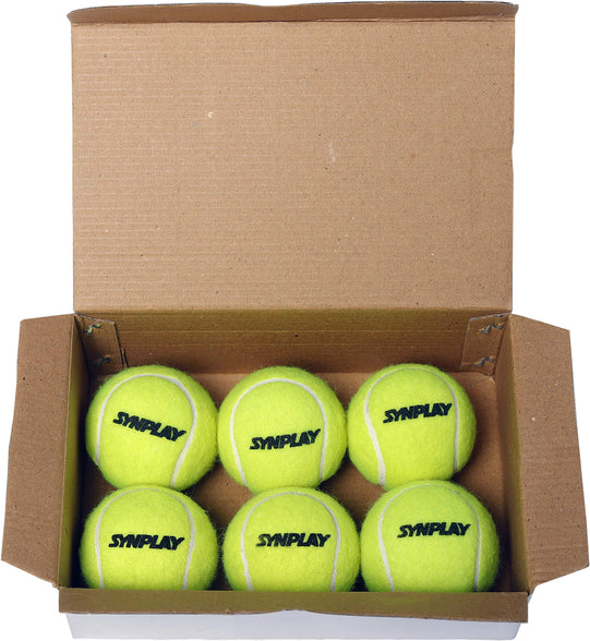 Synplay - Ss00160 Rubber Light Weight Tennis Cricket Ball, Standard (Fluorescent)