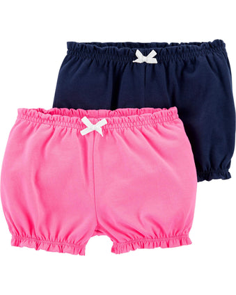 Carter's Baby Girls' 2-Pack Bubble Shorts (3 Months)