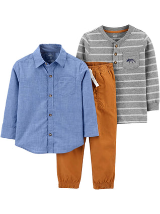 Simple Joys by Carter's Toddlers and Baby Boys' 3-Piece Playwear Set (12 Months)