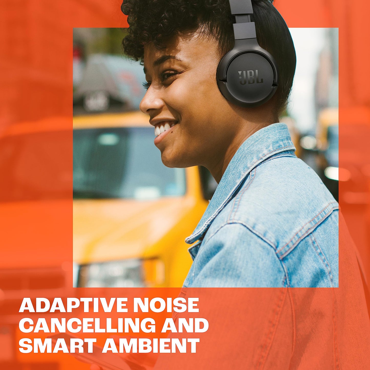 JBL Tune 670NC Adaptive Noise Cancelling Wireless On-Ear Headphones, Pure Bass, Smart Ambient, Bluetooth 5.3 + LE Audio, Hands-Free Call, 70H Battery, Multi-Point Connection - Purple, JBLT670NCPUR