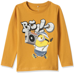 name it Boy's Minions Long-Sleeve T-Shirt