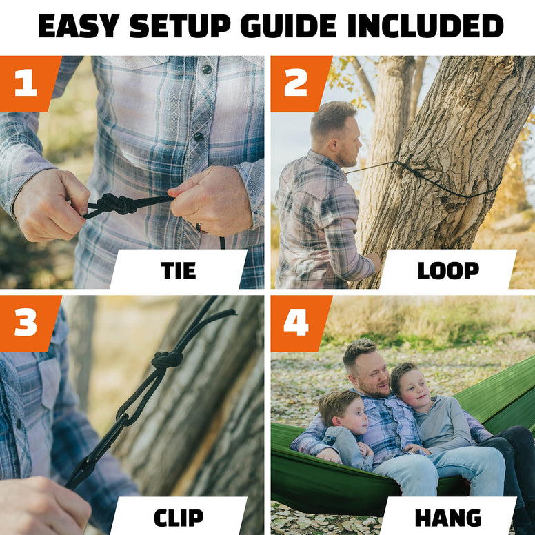 MalloMe Camping Hammock with Ropes - Heavy Duty Outdoor Hammocks Portable Hammock 1 & 2 Two Person Double Hammock - Amacas Hamacas para Adultos & Kids Backpacking Tree Hamock Hammok Hamic Small Large