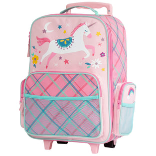 Stephen Joseph Classic Rolling Luggage, Pink Unicorn, One Size