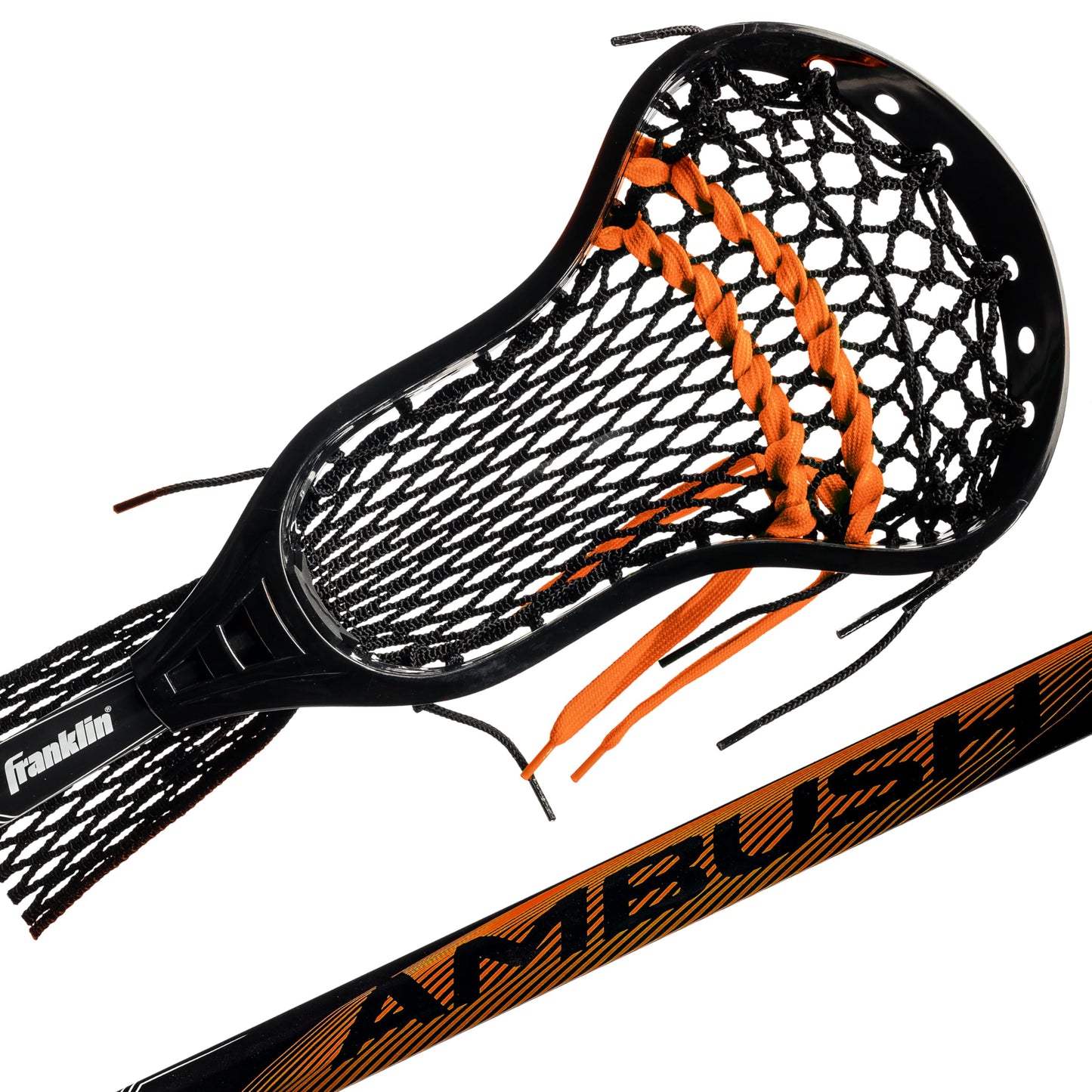 Franklin Sports Boys + Mens Lacrosse Sticks - Attack + Midfield Lax Stick - Lightweight Kids + Adults Aluminum Lacrosse Stick - Ambush