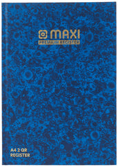 MAXI REGISTER BOOK A4 2QR 60GSM 96 SHEETS