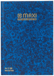 MAXI REGISTER BOOK A4 2QR 60GSM 96 SHEETS