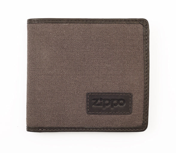 Zippo Men's Leather Accessories Coin Pouch, 11 cm, Mocha & Grey