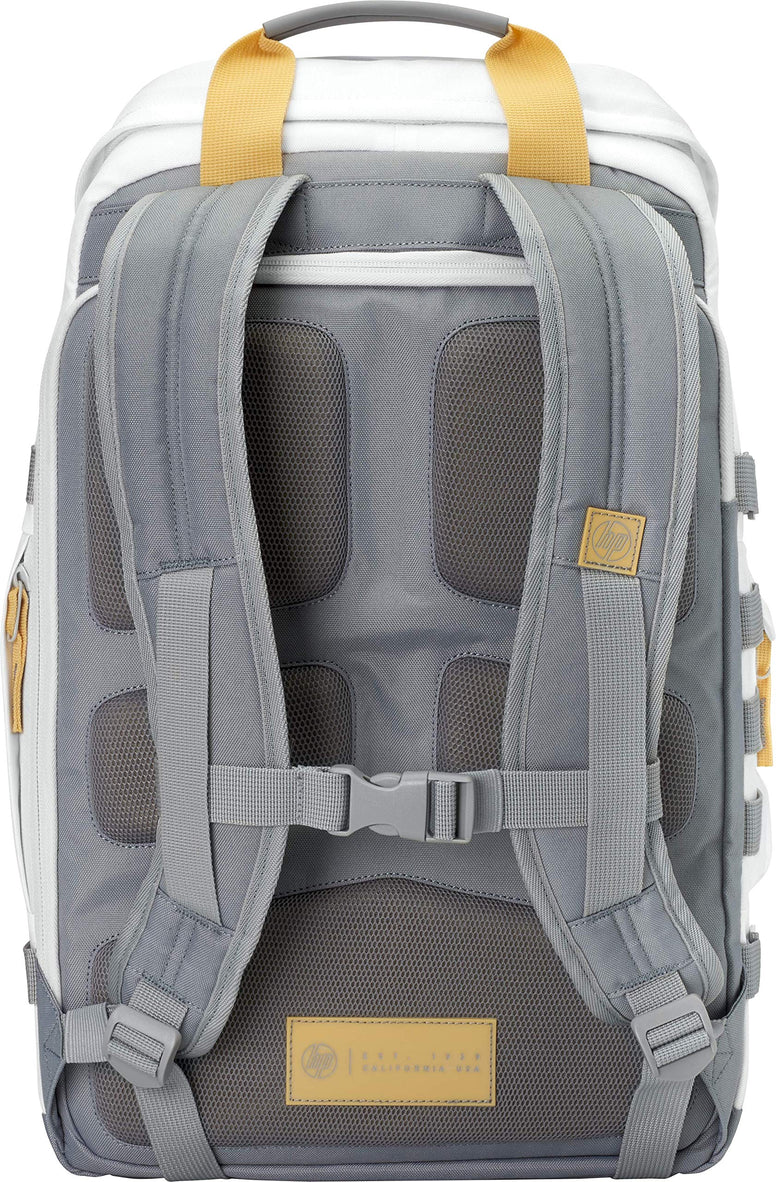 HP 15.6 Odyssey Backpack, White 5WK92AA, Facet White