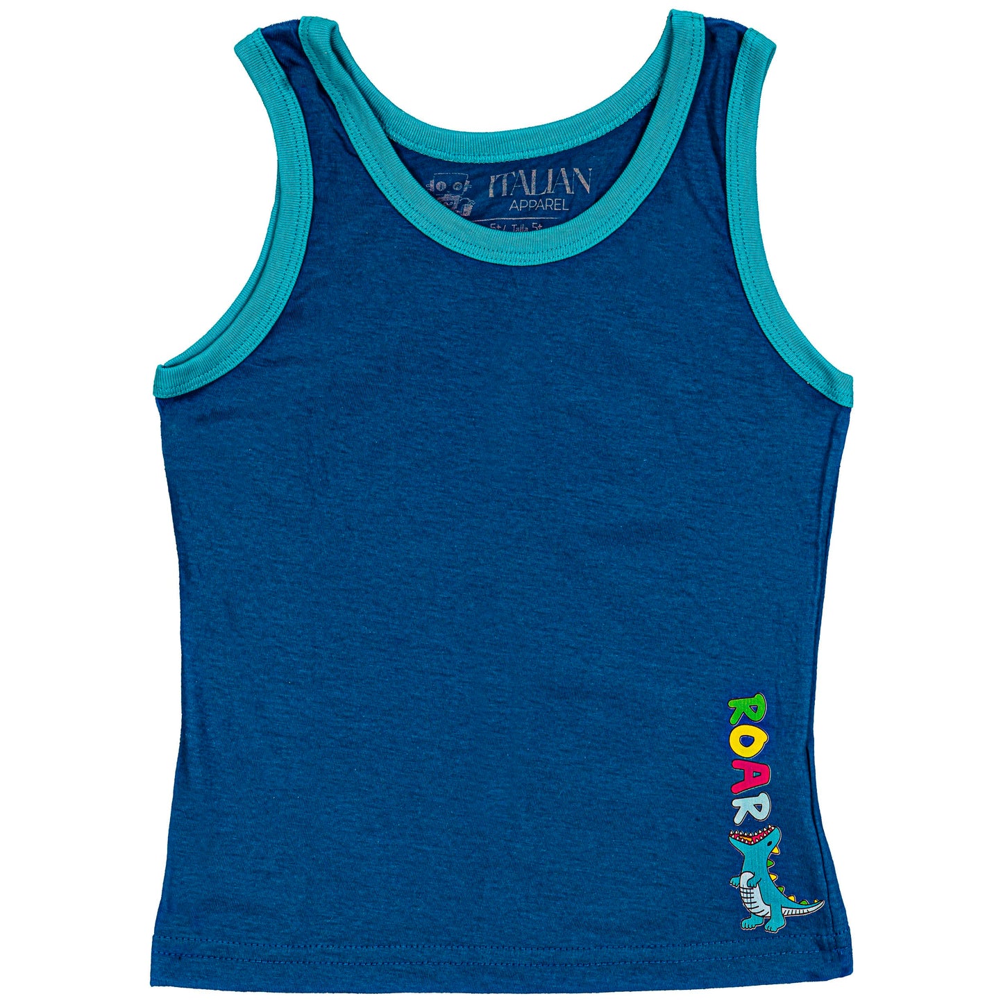ITALIAN APPAREL - Toddler & Boys and Girls Shirts Tank TOP - 100% Cotton Imported Kids Uniforms Clothes Tshirts Underwear
