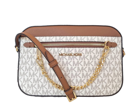 Michael Kors Jet Set Large Leather Crossbody Bag