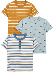 Simple Joys by Carter's Baby Boys' 3-Pack Short-Sleeve Tee Shirts 18M