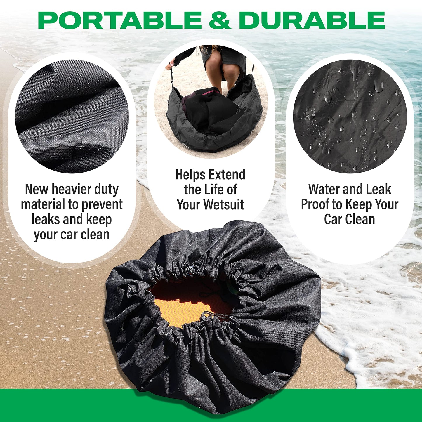 COR Surf Wetsuit Changing Mat | Wet Bag Great for Surfers | Kayakers | Rafters and Boaters That Need to Change Out of Their Wetsuit