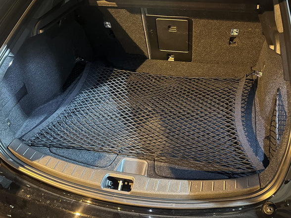 Floor Style Automotive Elastic Trunk Mesh Cargo Net for Polestar 2 2021-2023 - Premium Trunk Organizer and Storage - Luggage Net for Crossover- Best Car Organizer for Polestar 2