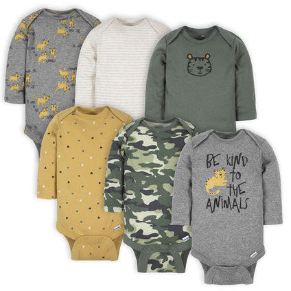 Gerber Baby Boys Toddler T-Shirt Set, Tiger Green 3-6M