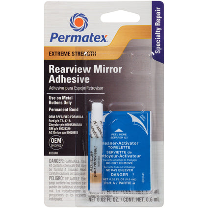 Permatex 81840 Extreme Rearview Mirror Profressional Strengt