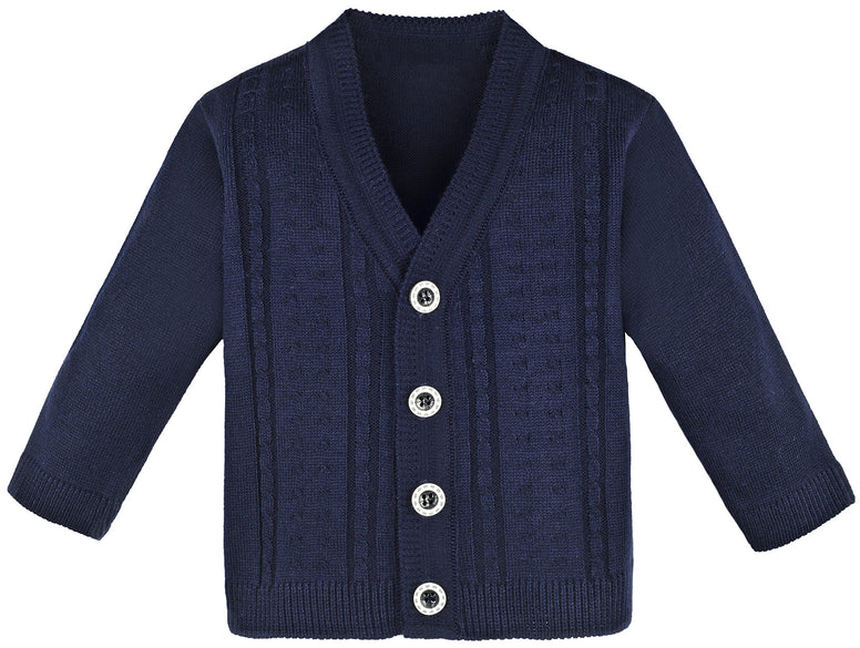 Lilax Baby Boy Cable-Knit Basic Knit Cardigan Sweater 6-9M