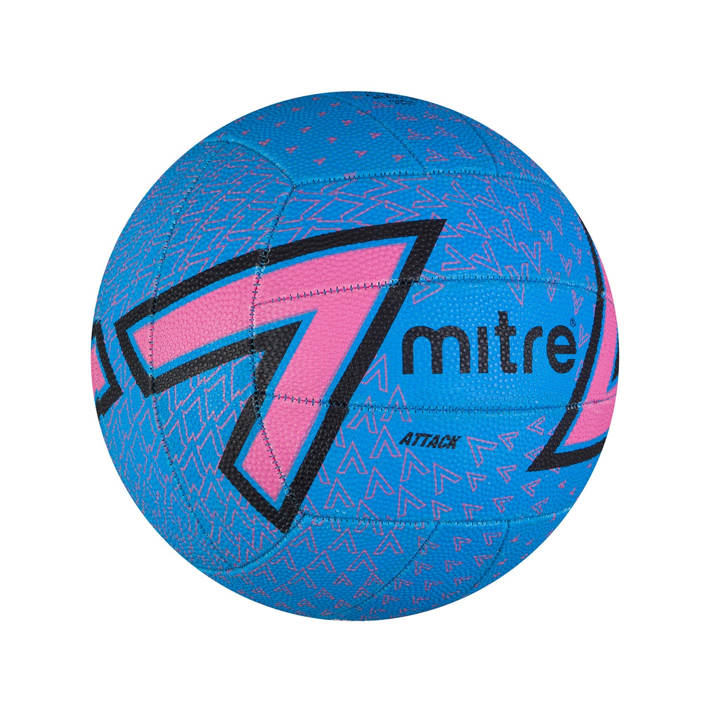 Mitre Attack Netball, Popular Style, Interactive Design, Soft-Touch, Blue, Pink, Black, Ball