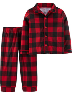 Simple Joys by Carter's Toddlers and Baby Boys' 2-Piece Coat Style Pajama Set 12 M