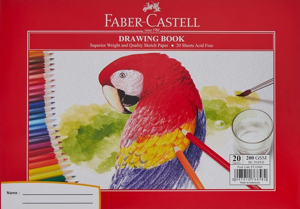 Faber-Castell Drawing Book A4 200Gsm 20 Sheets