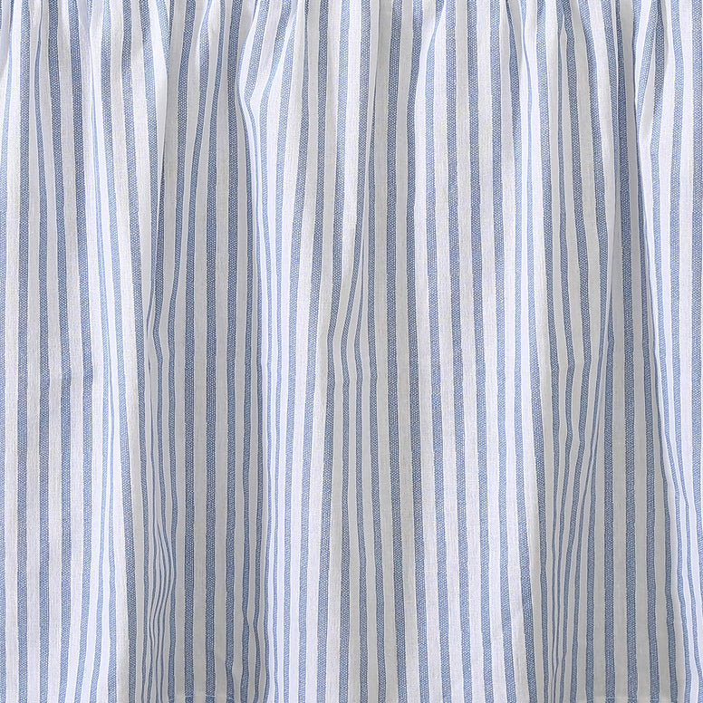 Laura Ashley Home | Bedskirt-100, Stylish Ruffled Design, 100% Cotton, Blue, King