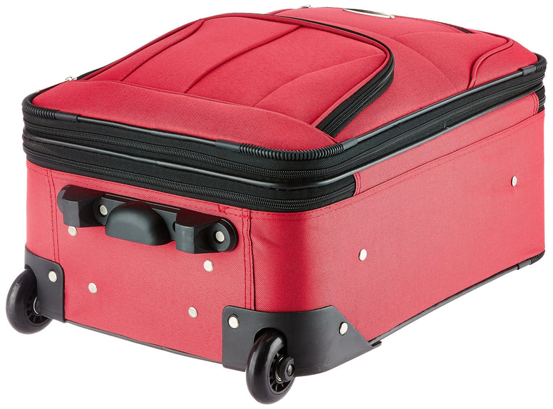 Rockland Fashion Softside Upright Luggage Set, Color, One Size, Fashion Softside Upright Luggage Set