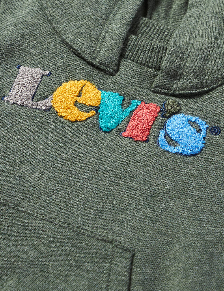 Levi's Kids Baby Boys' Lvb logo Full Zip Hoodie Hooded Sweatshirt 3 Months