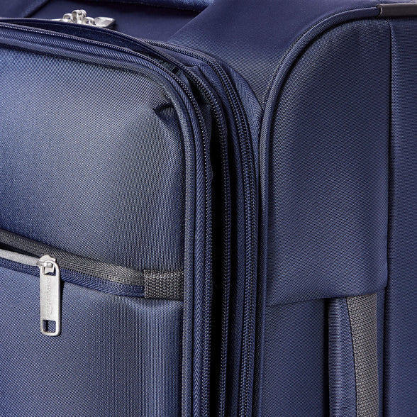 Metro Muscat Basics Softside Carry-On Spinner Suitcase - 21 Inch, Navy Blue